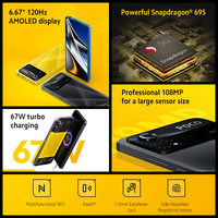 Globalna wersja POCO X4 Pro 5G Snapdragon 695 Octa Core 108MP kamera 67W Turbo ładowanie 120Hz AMOLED telefon komórkowy 5000mAh bateria 2